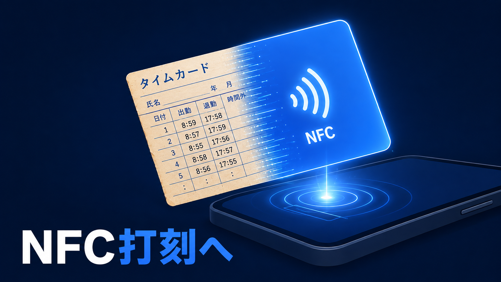 タイムカードからカード打刻へ｜集計と税理士へ渡すデータ作成まで自動化した支援事例の記事サムネイル